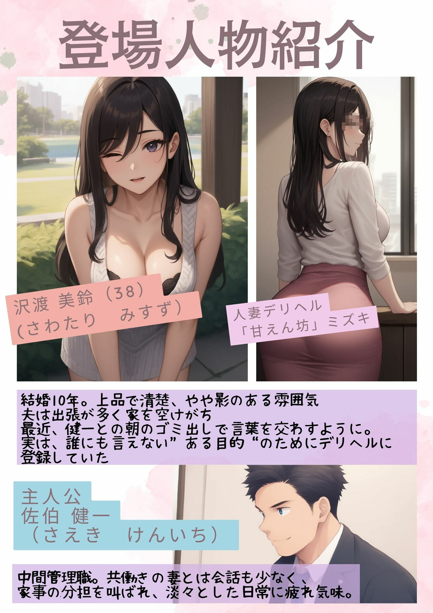 隣の人妻は何も言わずに孕みたい!〜デリヘル呼んだら憧れのお隣の人妻だったからNTRして托卵させちゃいました〜 画像1