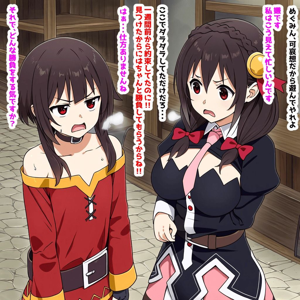 サンプル画像1:めぐ〇んとゆん〇んがどっちが無様な催〇肉便器か勝負する本(桃屋敷あかり) [d_606541]