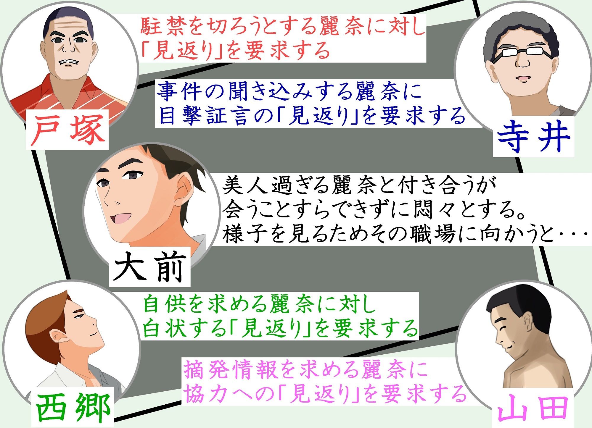 サンプル画像2:新人婦警になった彼女が手柄を立てるため恥辱に満ちた見返りで身体を許してしまった件(黒髪ロング総本店夜間部) [d_606983]