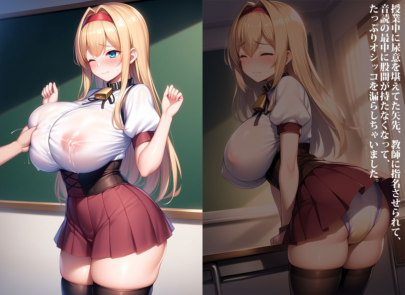 サンプル画像2:人権剥奪！お漏らし調教済な搾乳家畜(性癖ユガ芽) [d_607553]