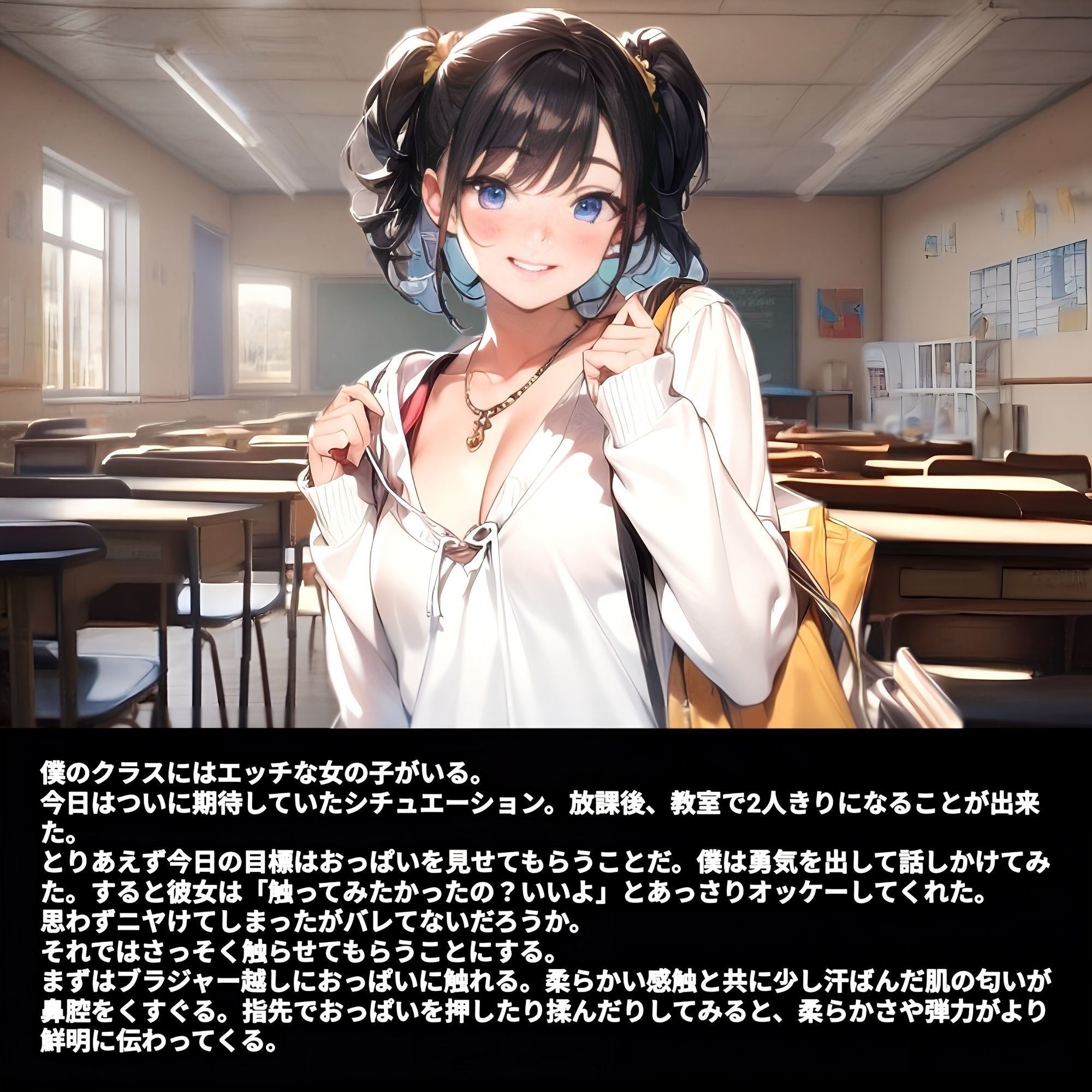 サンプル画像1:エッチな同級生との体験談！(ホワイトミルク) [d_607573]