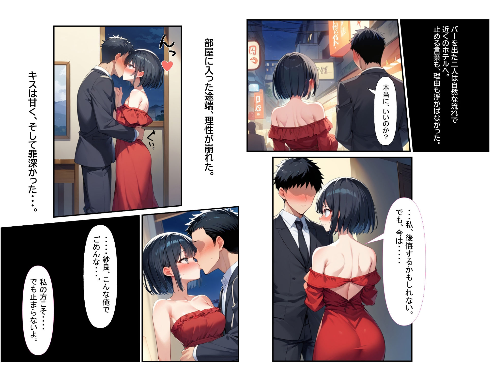 サンプル画像3:同窓会で十年ぶりに会った片思いの幼馴染と、酔った勢いでそのまま朝まで背徳性交。(人妻物語) [d_607961]