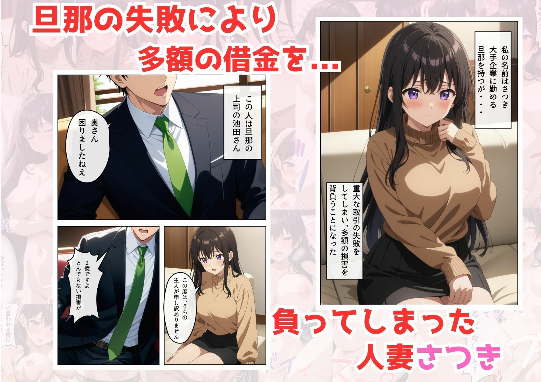 サンプル画像1:旦那の借金返済のために・・・(憧れ委員会) [d_608281]