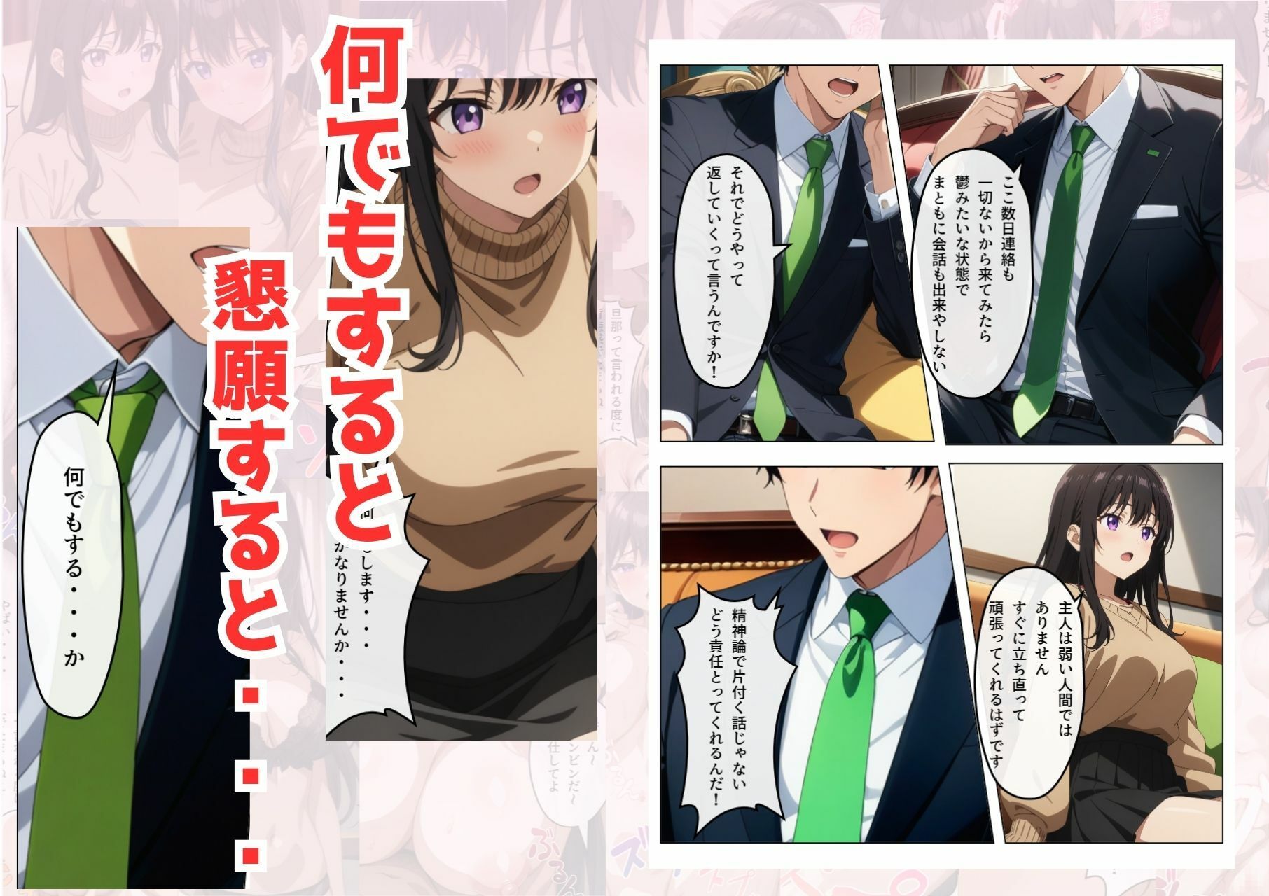 サンプル画像2:旦那の借金返済のために・・・(憧れ委員会) [d_608281]