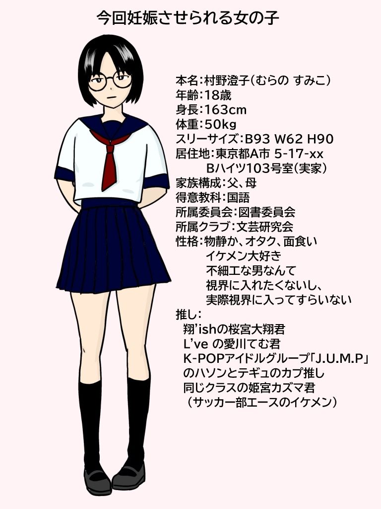 サンプル画像1:負け組だった俺が催●アプリを手に入れて、陰キャ眼鏡女を妊娠させるまで。(三鷹サイクリング) [d_608748]