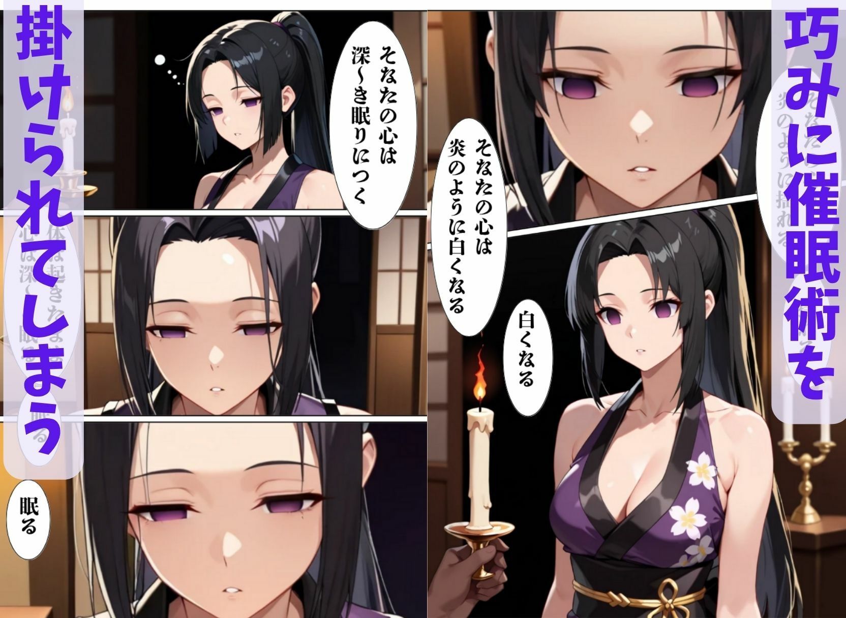 サンプル画像2:催◯くのいち乱れあやつり1 〜美人忍者は淫らな暗示で操られ言いなりの精処理人形になる〜(ねむりのまほろば) [d_608988]