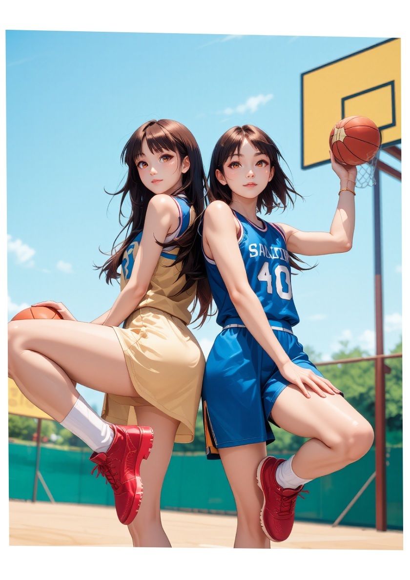 サンプル画像6:カラフルシスターズ2(AI漫画倶楽部Tea) [d_609430]