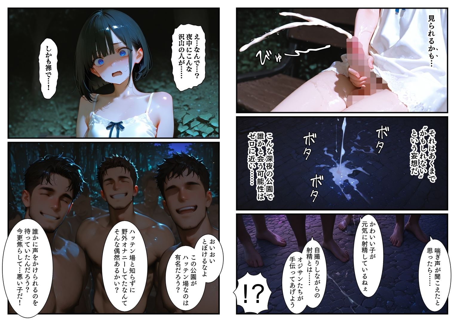 サンプル画像6:女装少年の性活 電車チカン＆公園乱交編(エロ漫画専門店・南国ピンク) [d_609783]