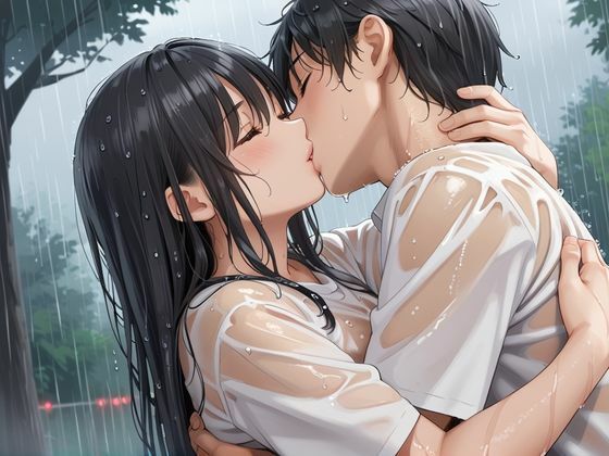 サンプル画像2:びしょ濡れの部下を助けるつもりが…もっと濡らしてあげたお話(ナツピピ) [d_610259]