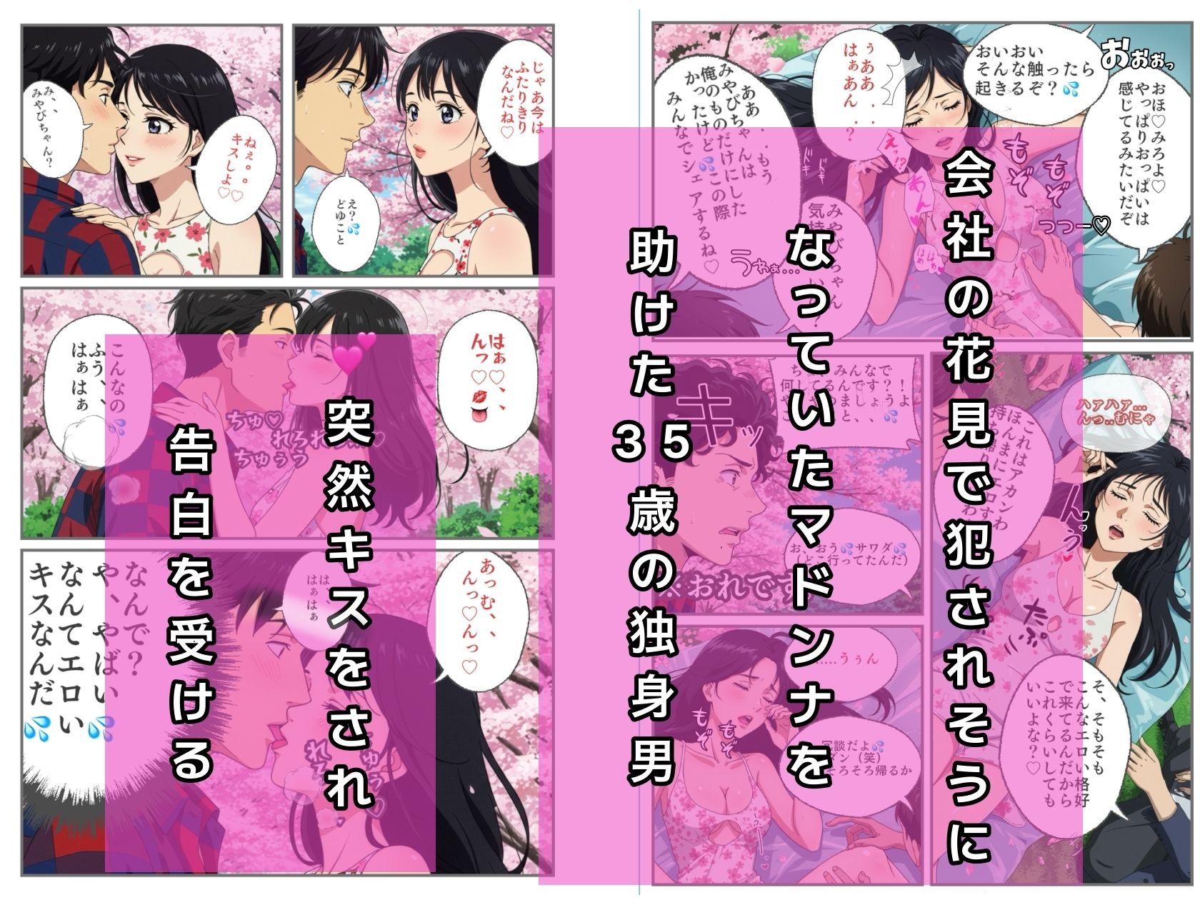 サンプル画像1:雅な春の香りに誘われて(金子雅) [d_610491]