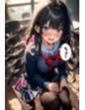 巨乳同級生に黒タイツで足コキしてもらった話
