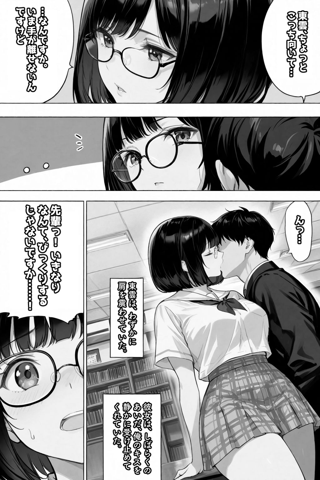 サンプル画像5:文学彼女ハ、ネトラレル(淫画プロトコル) [d_611237]