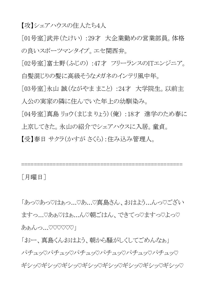 上京した俺が入居したのは24時間ハメ放題のえっちな管理人さん付きパコパコシェアハウス 画像1