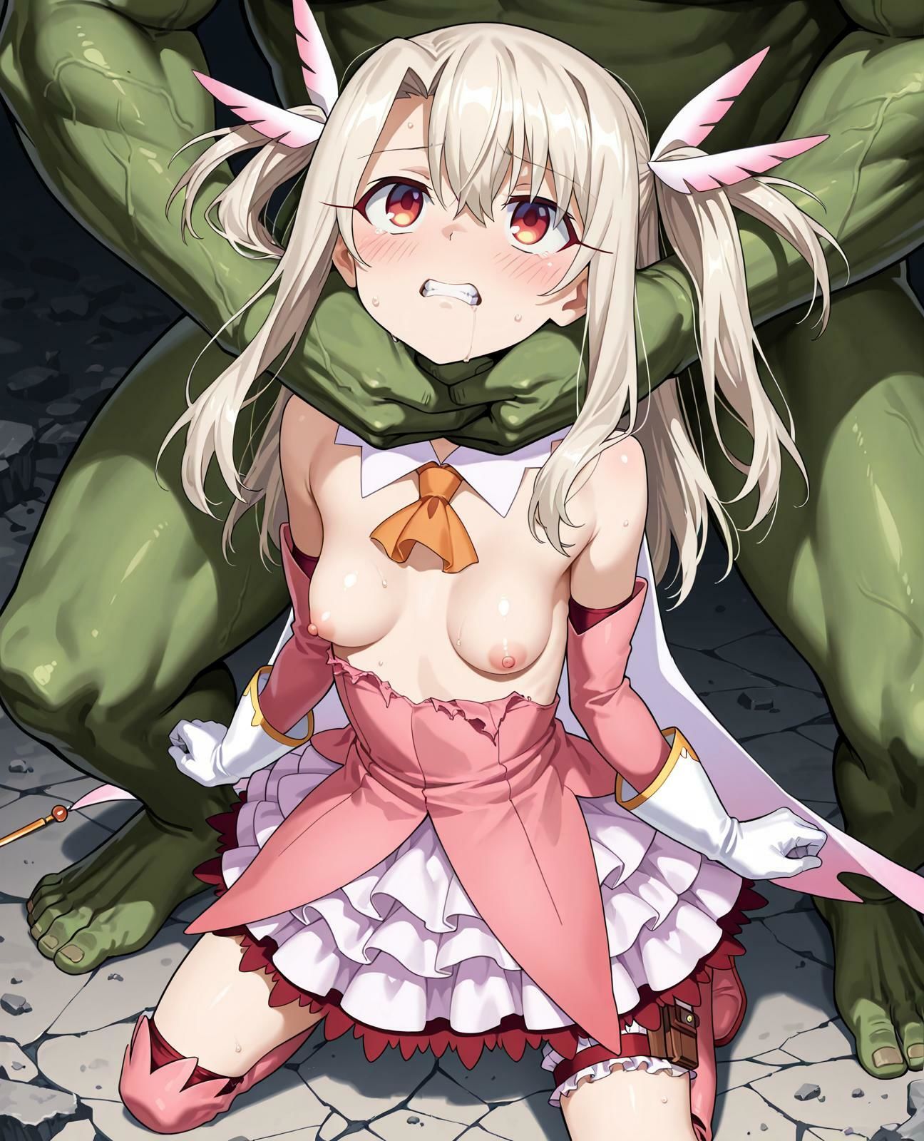 サンプル画像3:イリヤ 美遊、オークとの戦い(Shedd) [d_611808]