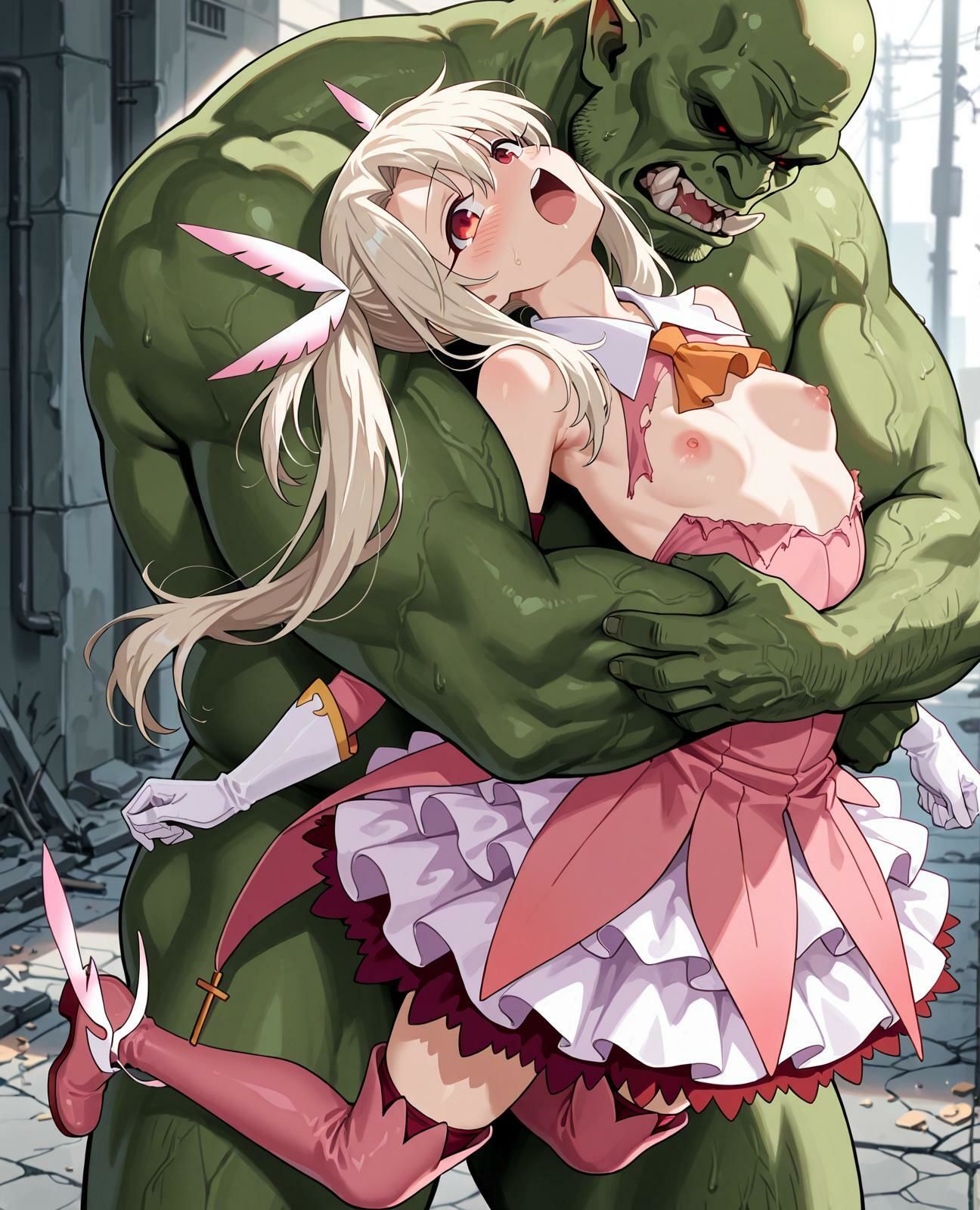 サンプル画像4:イリヤ 美遊、オークとの戦い(Shedd) [d_611808]