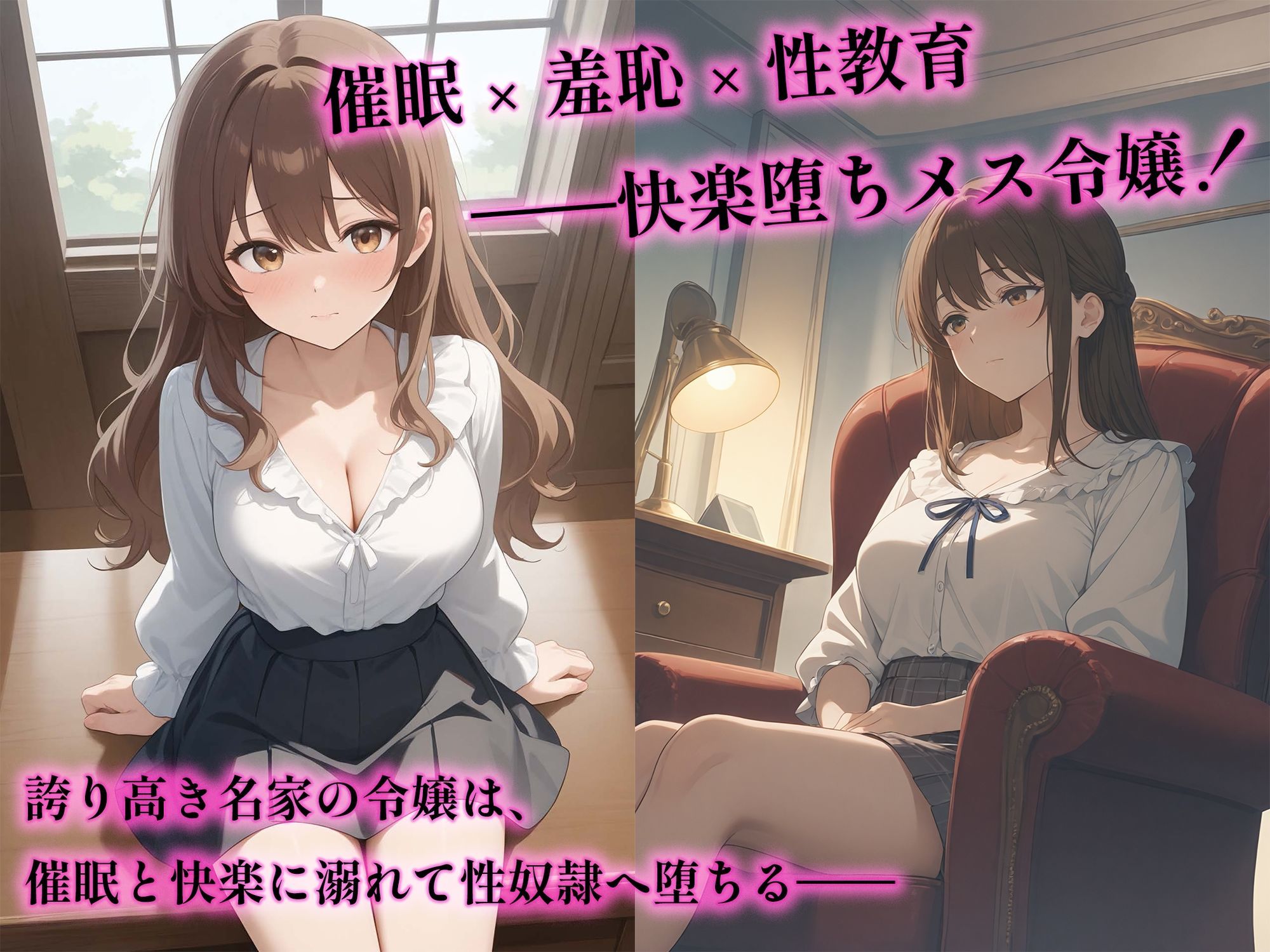 サンプル画像2:【小説】催●アプリで堕ちる令嬢 〜羞恥と快楽の性教育〜(空想彩館) [d_611813]