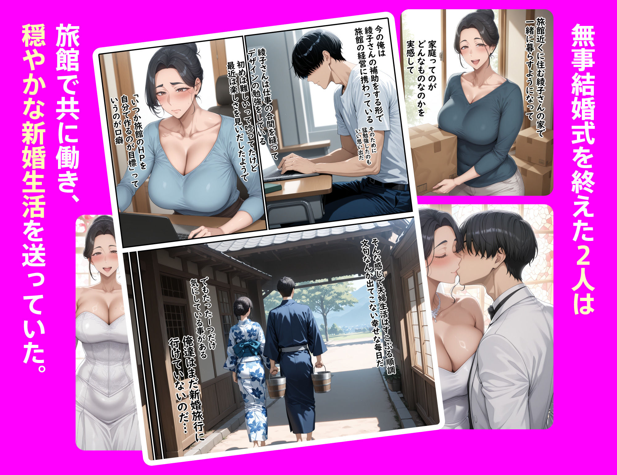 サンプル画像4:欲求不満を隠し続けてきた未亡人女将と汗だくで求め合う温泉宿の夜2(ハレノヒ) [d_612415]