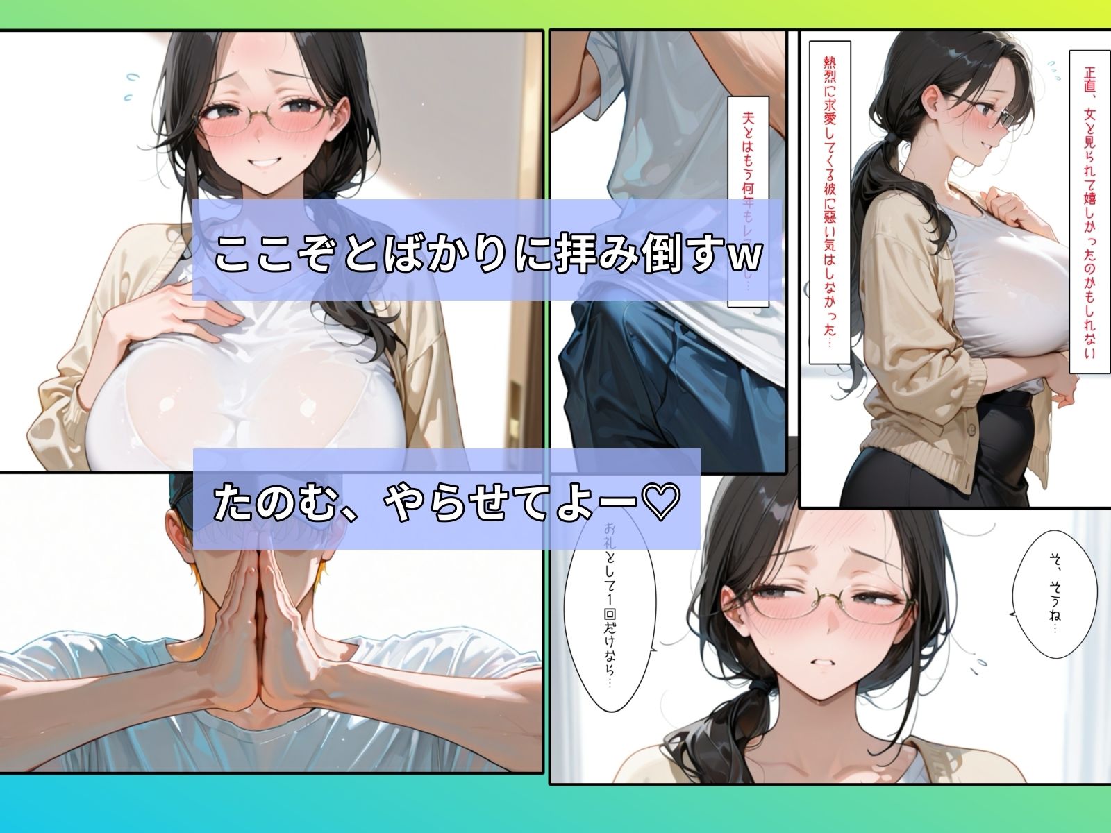 サンプル画像3:地味な地味な巨乳オバさんをナンパしたら性欲が凄かった話(bbの部屋) [d_612584]