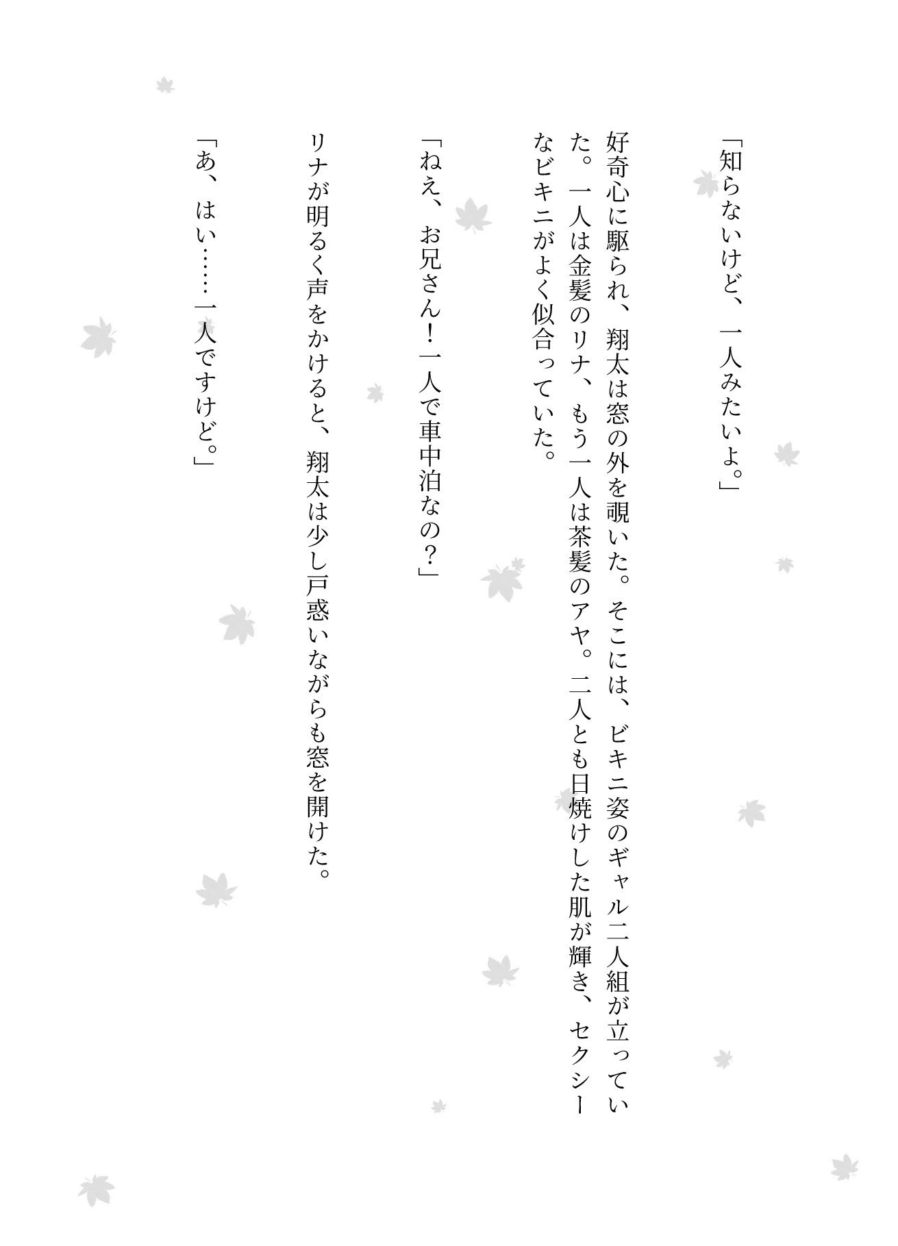 サンプル画像2:車中泊してたらビキニギャルが2人やってきてそのまま3PSEX！！(天頂絶頂スタイル) [d_612950]