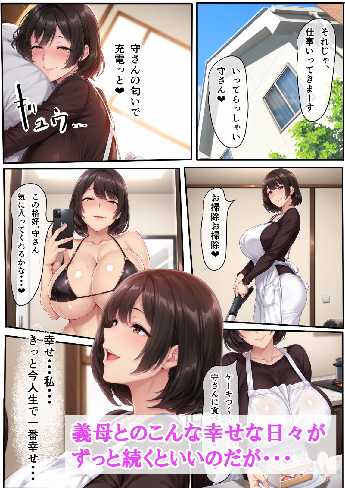 ギャル妻が1週間不倫旅行している間、義母と生ハメ種付けセックスしちゃった話9