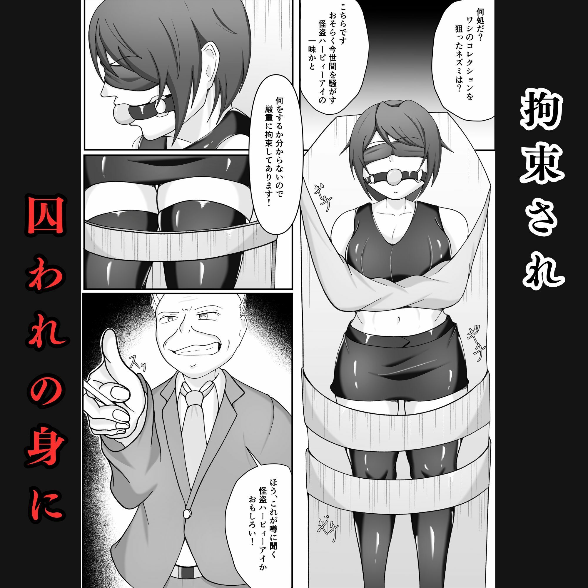 サンプル画像5:囚われの女怪盗〜侵入に失敗し拘束調教され闇オークションに堕ちる(えくりあんす) [d_612997]