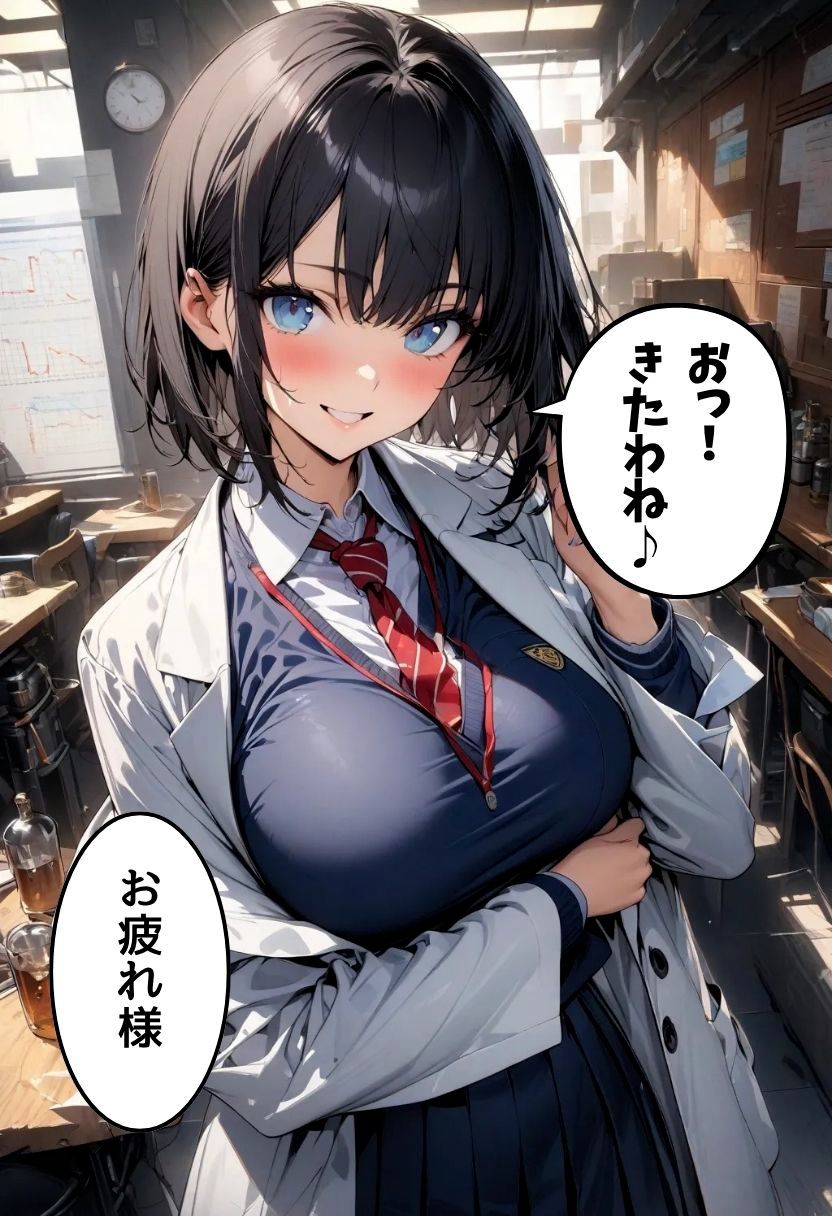 爆乳科学部とえっちな実験 画像1