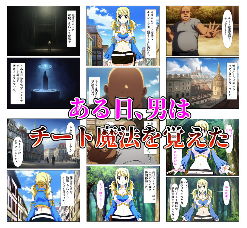 サンプル画像1:俺だけ使えるチート魔法でルーシィを犯し倒す件(しんくろん) [d_613232]