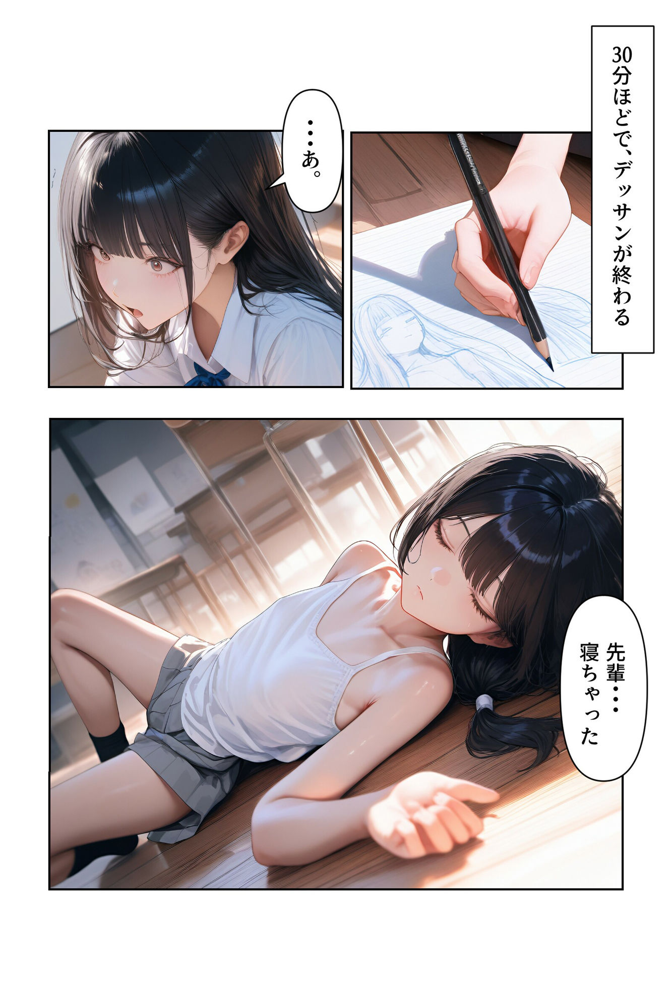 サンプル画像4:女装男子のJKハーレム生活6(電脳戯画) [d_613312]