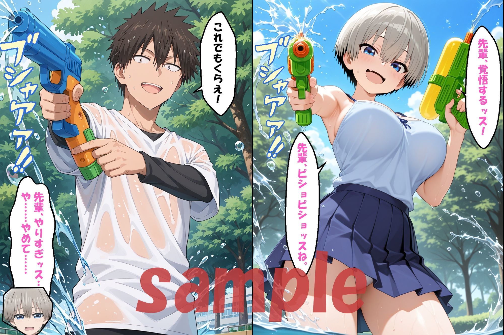 サンプル画像1:◆宇〇ちゃんは逃げられない…！！◆ 〜宇〇花＆宇〇月〜(エレガントビジョン) [d_613782]