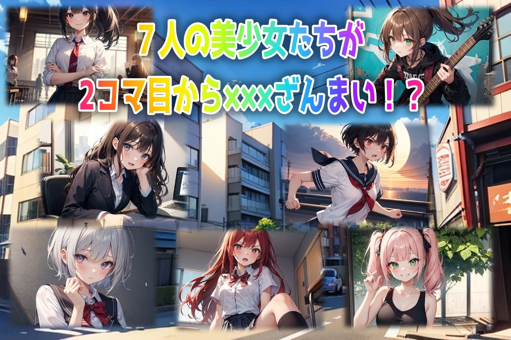 7人の即堕ち2コマ 画像1