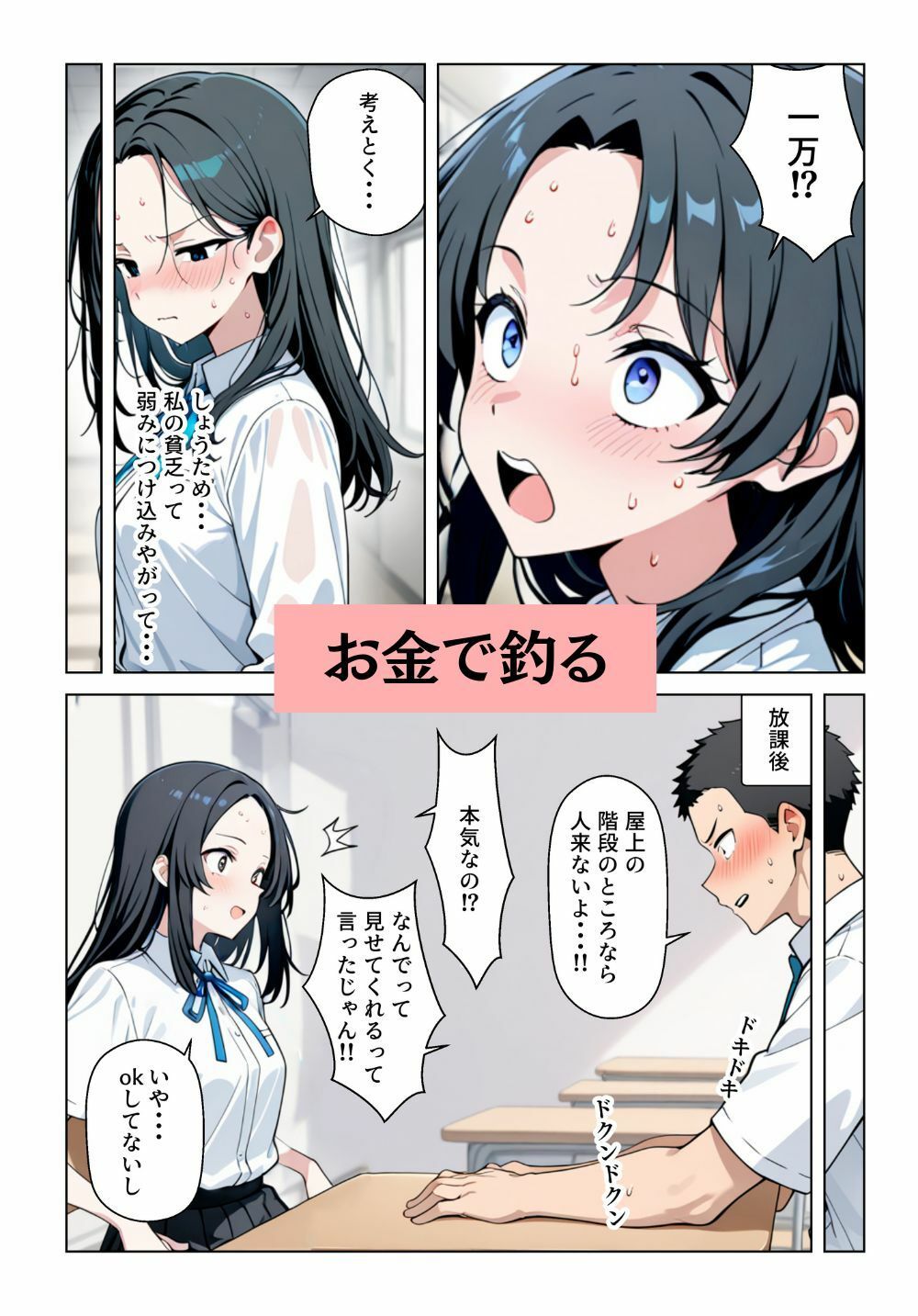 サンプル画像3:童貞が女友達におっぱいを見せてもらったが、我慢できず無許可中出しした話(胸糞悪い乳首の色フェチ) [d_614869]