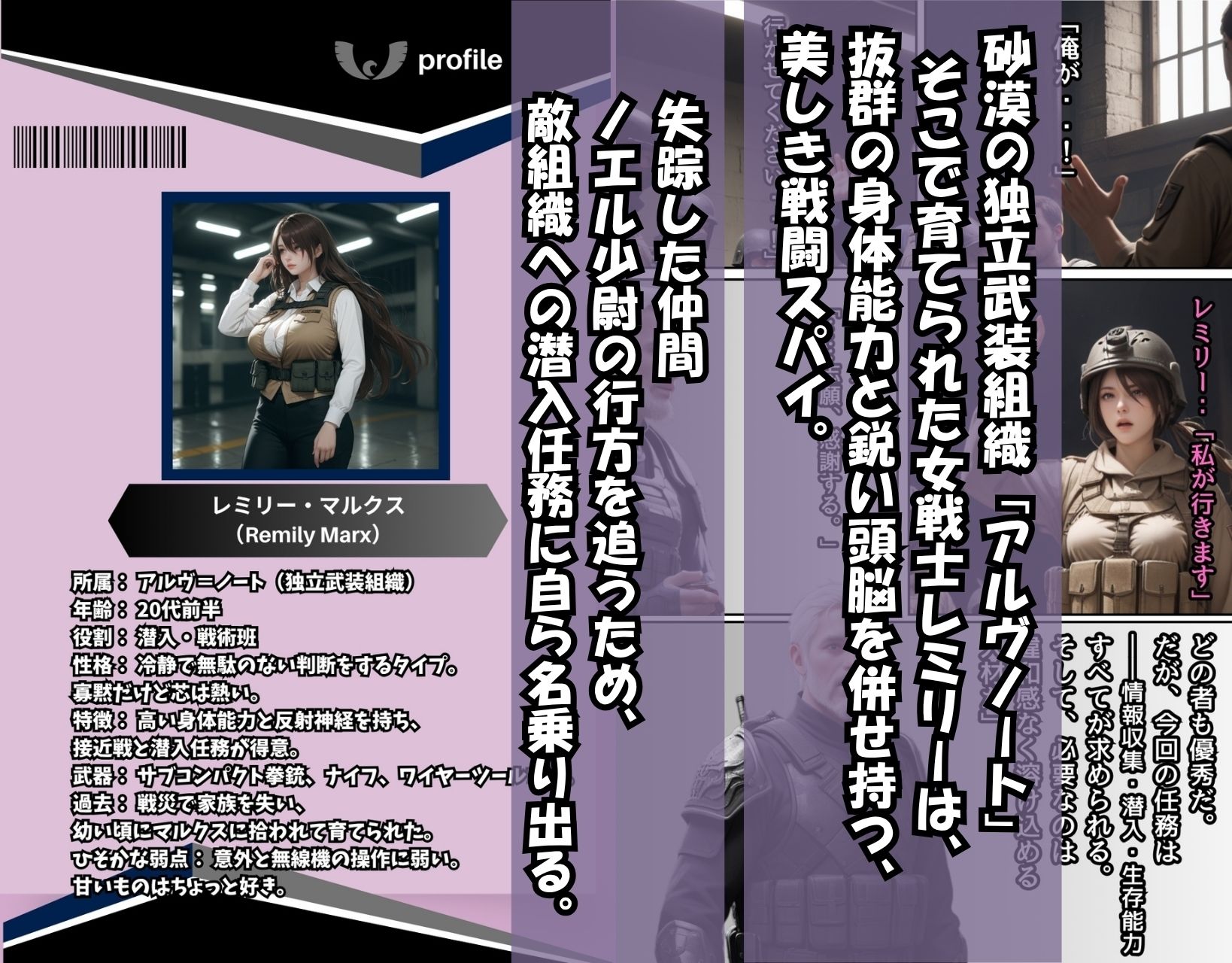 サンプル画像1:〜囚われた女戦士〜強●奉仕任務file01【搾精ナース編/レミリ―】(くりきんとん) [d_615529]