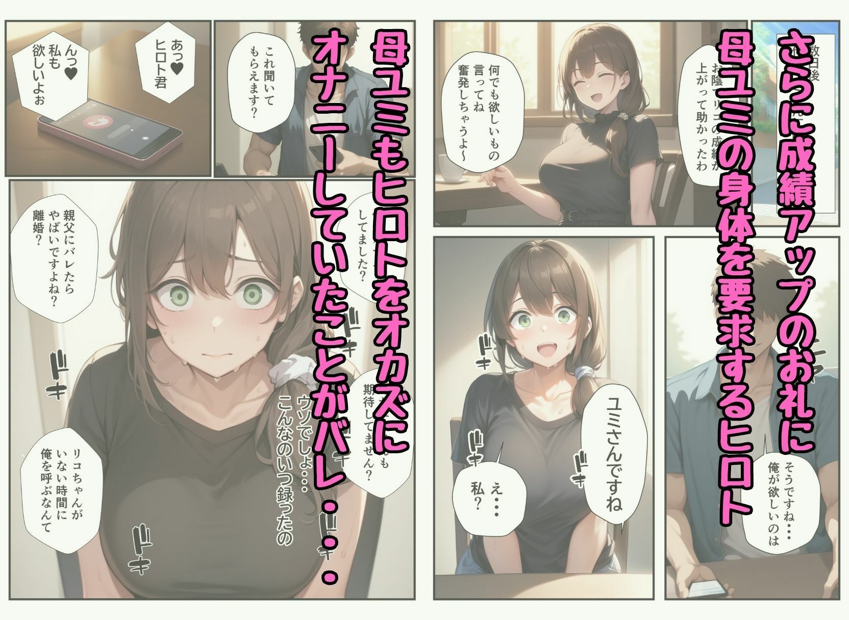 サンプル画像5:再婚相手の息子に堕とされた母娘の日替わり中出しSEX(まんまん屋) [d_615541]