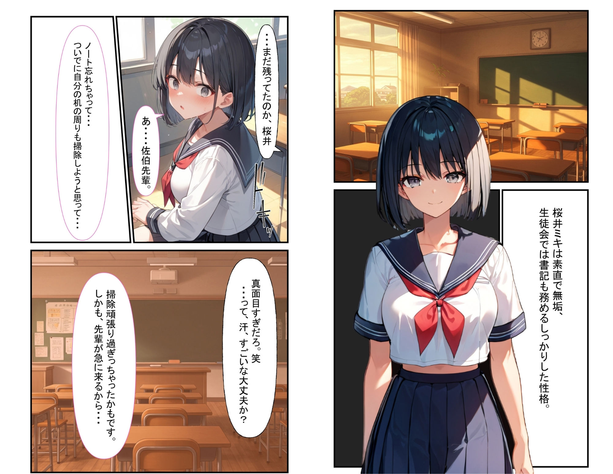 サンプル画像1:交姦日記。大好きな先輩に見られながら幼馴染の彼氏にイカサレ興奮MAXになったJK(ぶるーしゃとー) [d_615704]