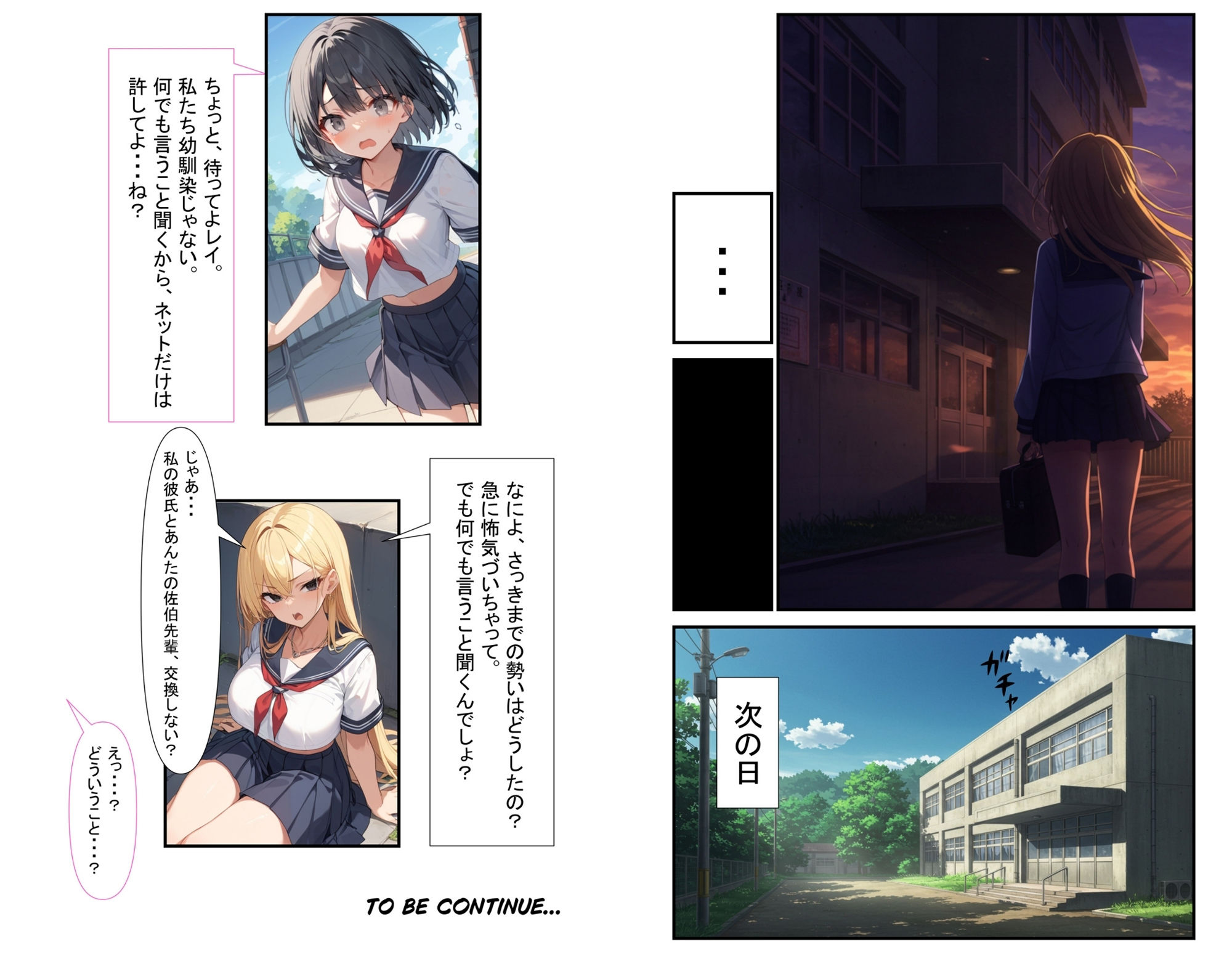 交姦日記。大好きな先輩に見られながら幼馴染の彼氏にイカサレ興奮MAXになったJK 画像6