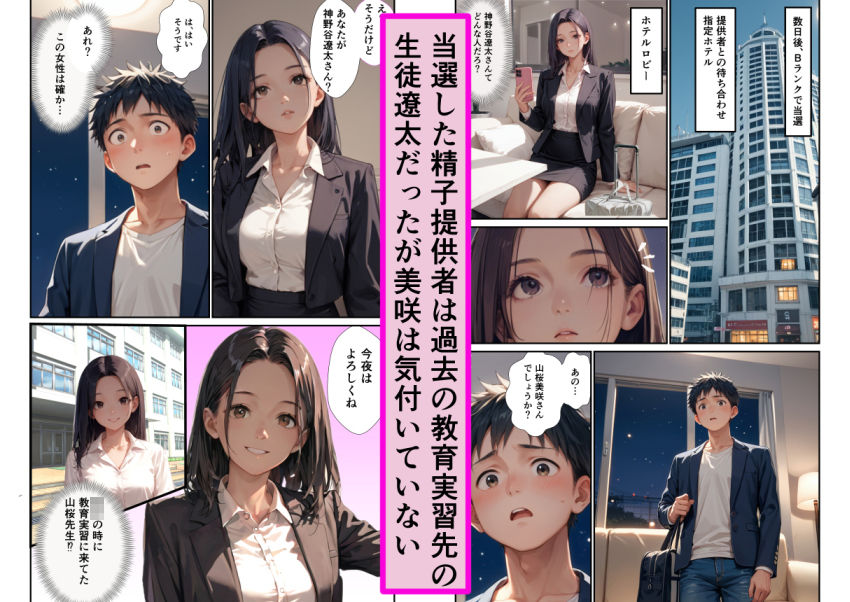 サンプル画像3:精子を提供してもらうだけでよかったのにガチイキしてしまいました〜スーツ着衣でナマ中出し〜(ZENZAI) [d_615899]