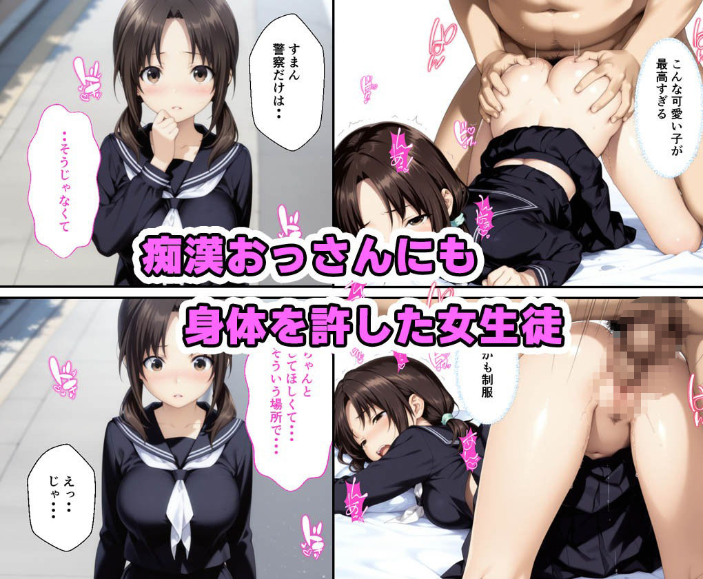 サンプル画像6:俺好みの生徒が痴〇にあったので対策訓練をしたら我慢できず俺も痴〇した話(種付け彦) [d_615991]
