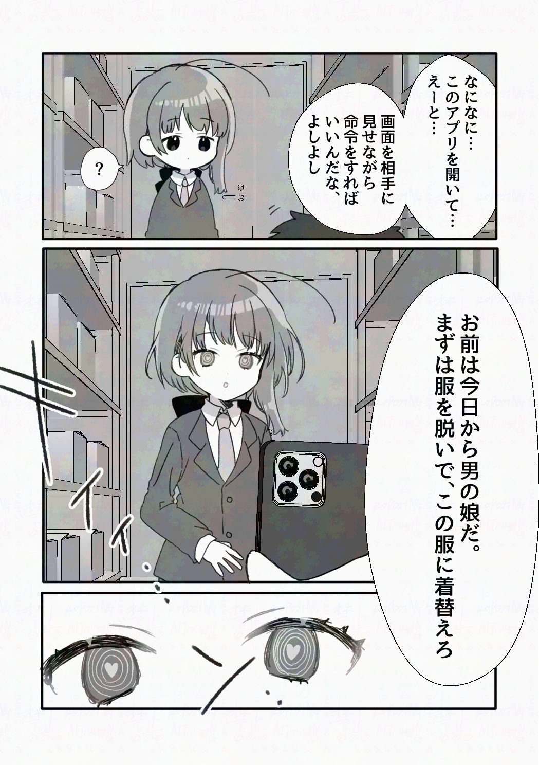 催●アプリにかかったフリして男の娘になっちゃう話_1