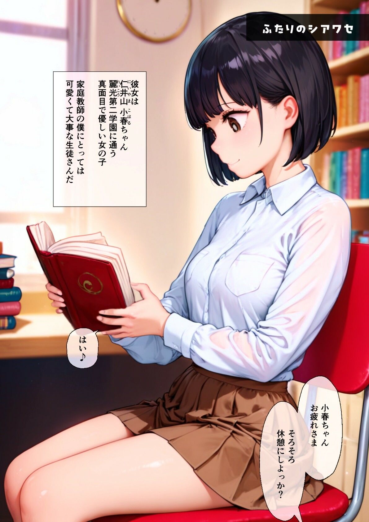 サンプル画像4:伏木先生のフシギなマッサージ  彼氏君ごめんね（笑）小春ちゃんはたいへんよくデキました(とうふばーにんぐ) [d_616510]