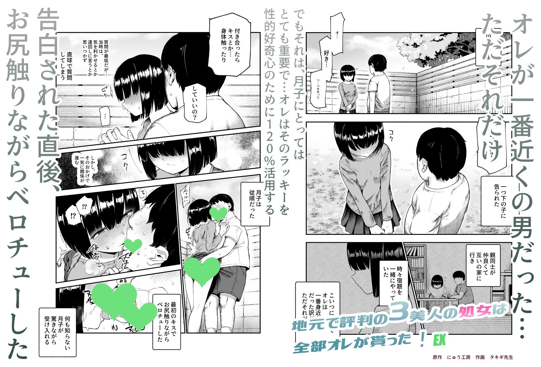 サンプル画像3:地元で評判の3美人の処女は全部オレが貰った！EX(にゅう工房) [d_617058]