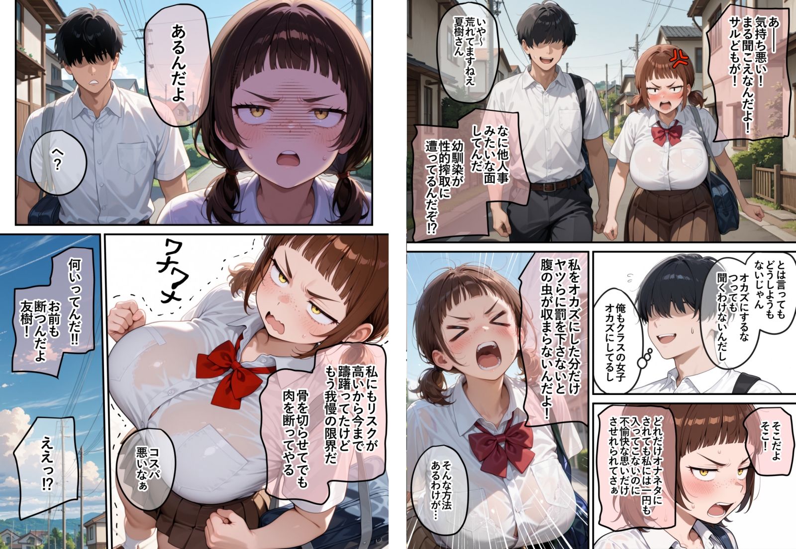 男子のオナネタTier1の芋顔巨乳幼馴染は昨日俺とセックスした 画像2