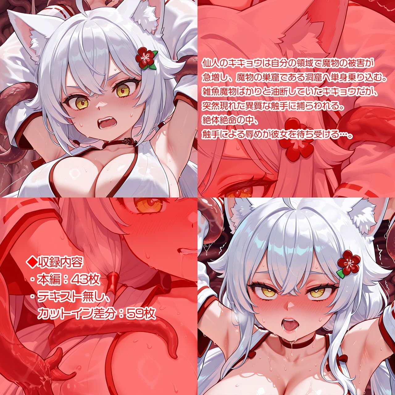 サンプル画像1:巫女仙人キキョウ 淫蝕のエナジードレイン地獄(AI魔法少女) [d_618853]