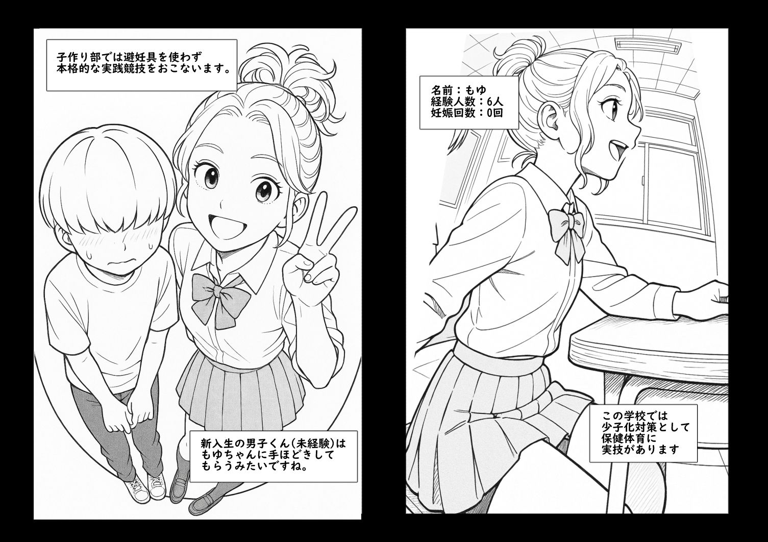 サンプル画像1:【AI作品】青春！中出し子作り部(悪魔がきたりて) [d_618916]