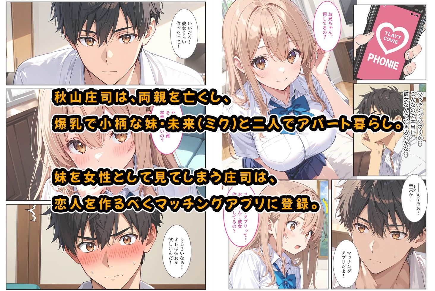 サンプル画像1:マッチングアプリで現れた爆乳妹に誘惑されて孕ませました！(StudioSR（妹･人妻･巨乳推し）) [d_619053]