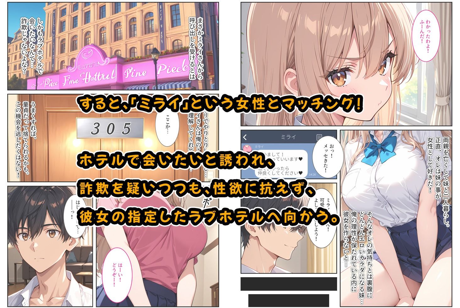 サンプル画像2:マッチングアプリで現れた爆乳妹に誘惑されて孕ませました！(StudioSR（妹･人妻･巨乳推し）) [d_619053]