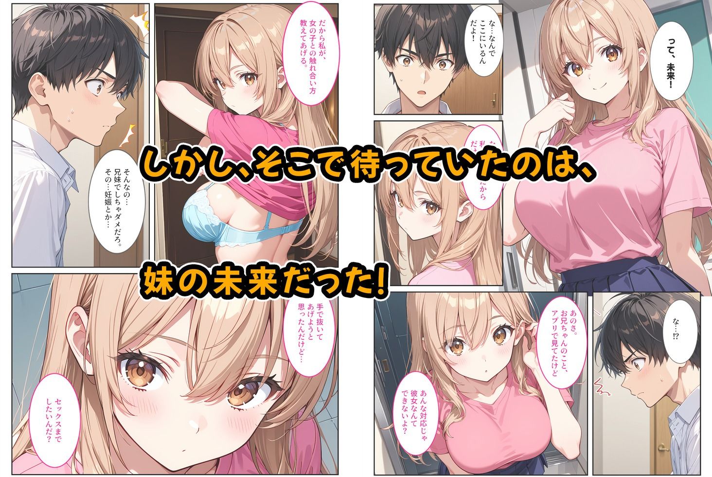 サンプル画像3:マッチングアプリで現れた爆乳妹に誘惑されて孕ませました！(StudioSR（妹･人妻･巨乳推し）) [d_619053]