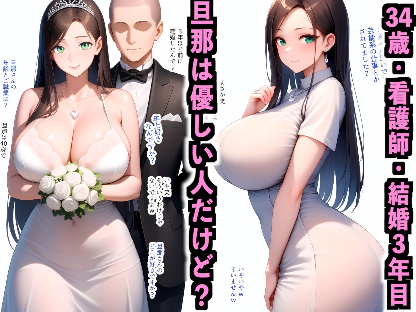 サンプル画像2:美人妻に街頭インタビューしたらエロい話題にノリノリになったのでデカチン見せて寝とった話(嵐木圭) [d_619480]