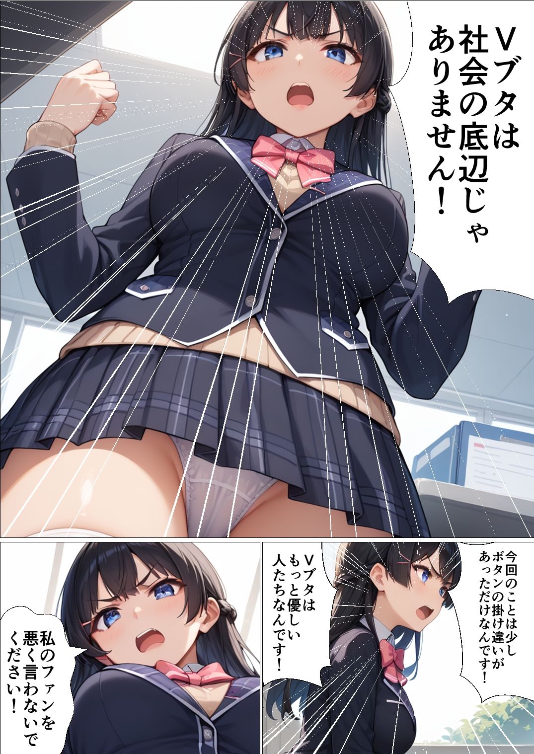 サンプル画像2:大人気Vtuberが炎上したので謝罪にいったら信じていたファンに(派遣社員) [d_620157]