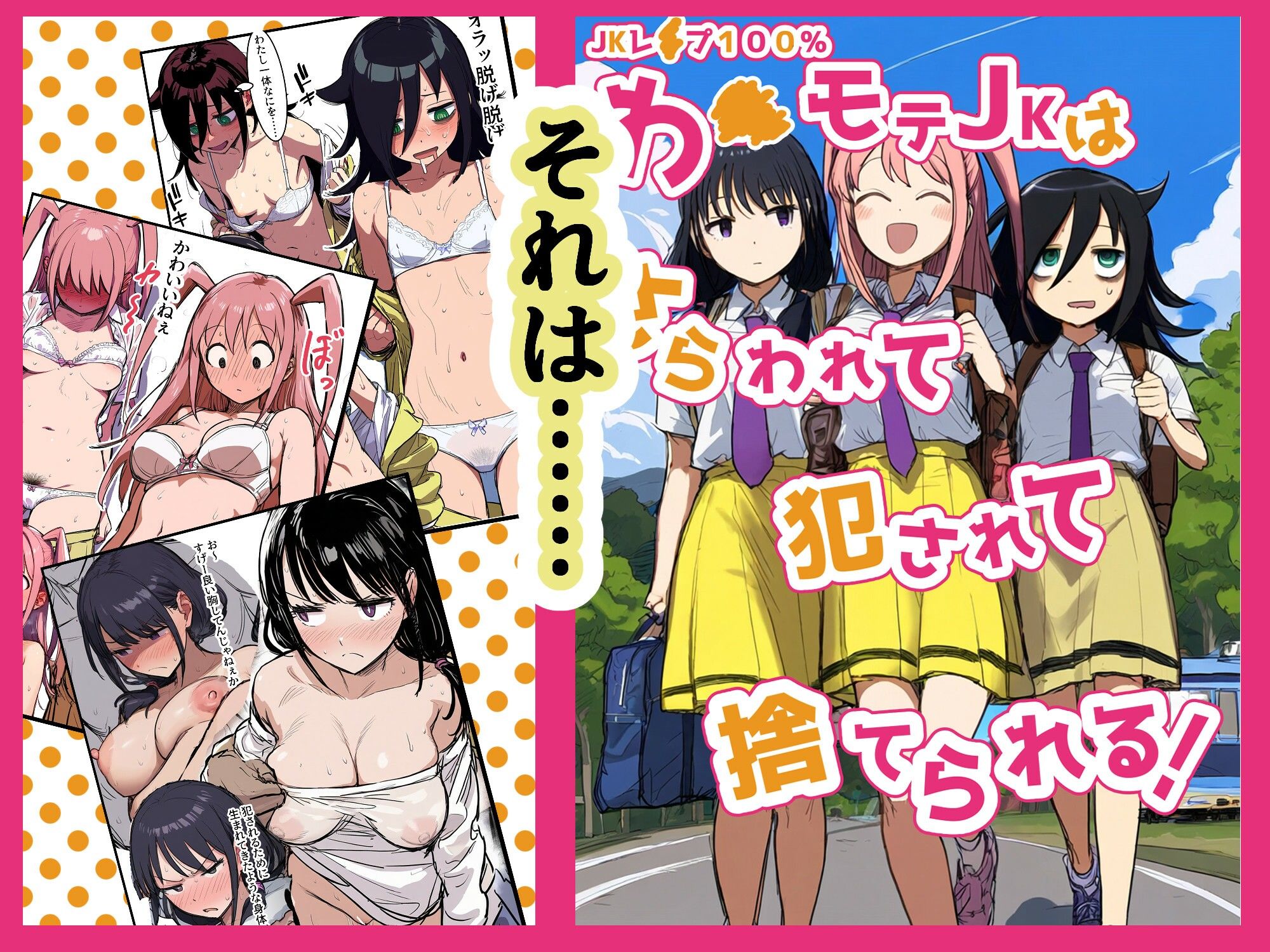 【JKレ●プ100%】わ●モテJKはさらわれて犯●れて捨てられる 画像4