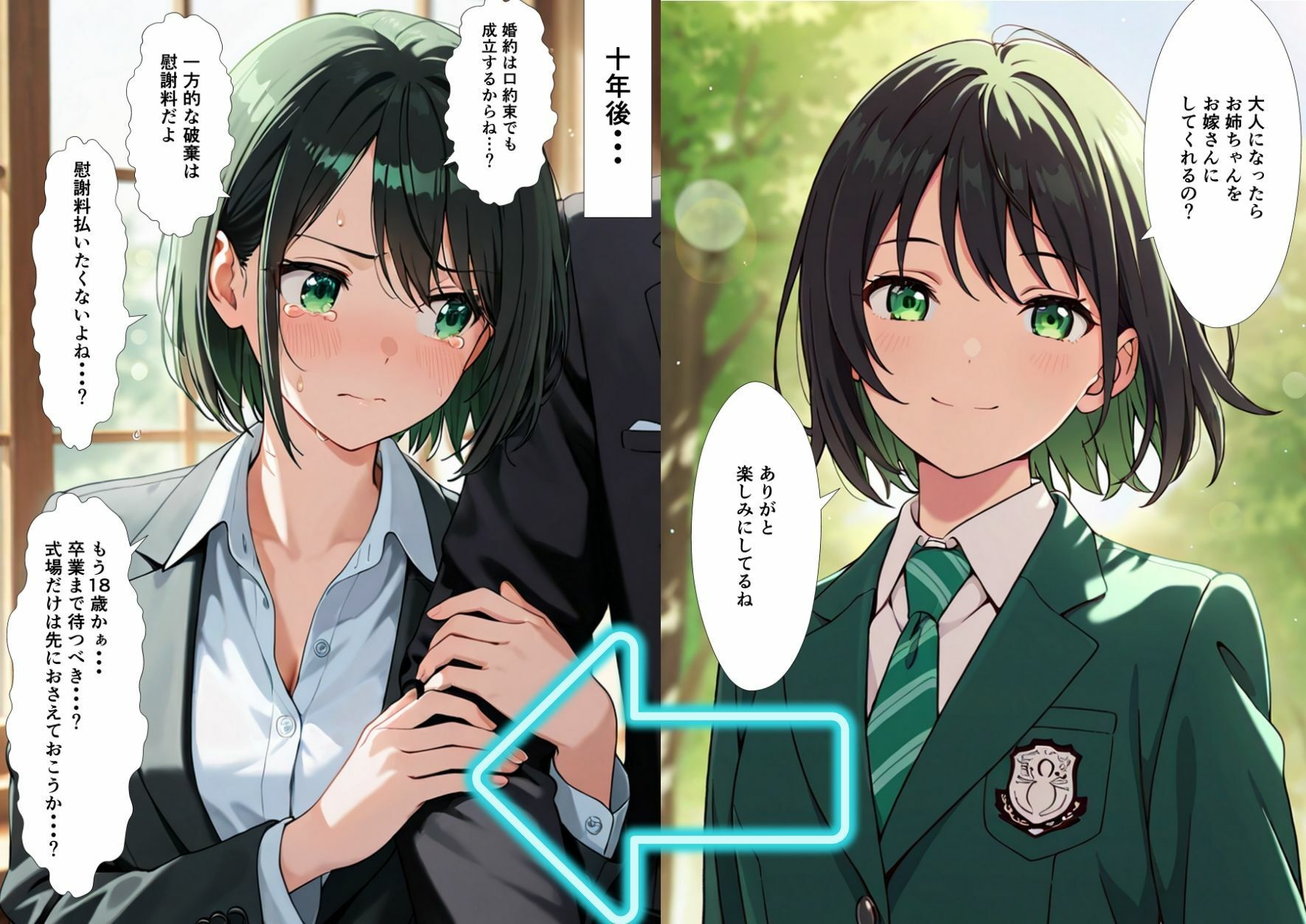 サンプル画像2:大人になったら結婚すると約束したお姉さんが、アラサーになって結婚を急かしてくる(おけつこーぎー) [d_620651]